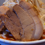 ラーメン　どかいち - 最近豚を巻くのは止められた様子（2016年3月21日）