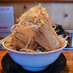 ラーメン　どかいち - 辛味ラーメン（大、全増々、2016年3月21日）