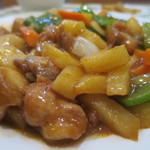 Saikouen - 鶏肉のカレー風味炒めアップ
