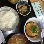 田楽茶屋 - チーズ揚げ豆腐定食650円