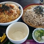 うどん処 浅田屋 - かつ丼ざるそば　そば大盛