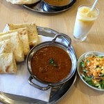 ラズマハル - 201605 クリスナ ★チーズナンセット（990円）★マトンカレー（激辛）