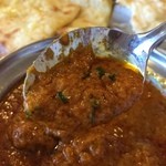 ラズマハル - 201605 クリスナ ★チーズナンセット（990円）★マトンカレー（激辛）