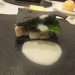 食堂セゾンドール - 対馬鯵タルタル胡麻の香り