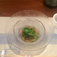 銀座 圓 - 春野菜のお浸し