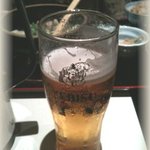 博多華味鳥 - 生ビールは小さめのエビス
