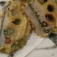 小割烹おはし 恵比寿 - 蓮根の明太子挟み揚げ