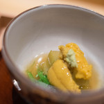 いち太 - 紫海膽（むらさきうに）に賀茂茄子（かもなす）