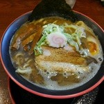 節系とんこつらぁ麺　おもと - ど煮干しラーメン：大盛り