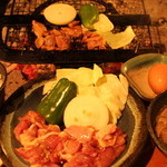 Takamori Dengakunosa To - 鶏炭火焼定食