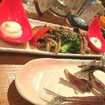 ほっぺのこめつぶ - さんまのムニエルと骨せんべい