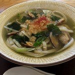 釜揚げうどん 主水庵 - あさりが少ないのが残念賞