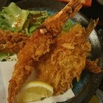 海陽亭 - よくばり定食のフライ