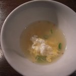 焼肉 もつ鍋 まん福 - 玉子スープ　アップ