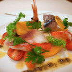 レストラン 拓 - 海鮮と野菜のマリネ