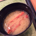 かにじまん - カニ入り味噌汁