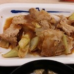 松屋 - 豚バラ肉と長ネギの生姜焼定食