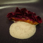 イレテテュヌフワ - 2016.04 おき金目 バターソース、ムラサキキャベツ