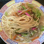 味処さくま - 麺はこんな感じ