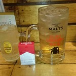 鶏冠 - ハイボール380円　ギガサイズ780円