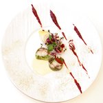 メゾン エメ・ヴィベール - ランチコース 5346円 のオマール海老とナスのテリーヌ タプナードとカレーの香り