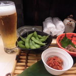 居酒屋　季の - ビール５００円とおつまみセット５００円