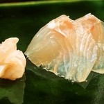 鮨　大和 - 平目（2016年4月）