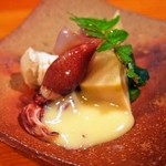 鮨　大和 - 蛍烏賊＆竹の子酢味噌和え（2016年4月）