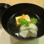 二條ふじ田 - 白身魚すり身巾着と玉子豆腐
