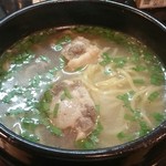 焼肉無印 - コムタンクッパ(ご飯→らーめんに変更)