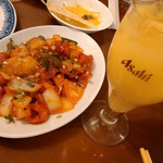 PUJA - ヨーグリートオレンジと、チキンチリ