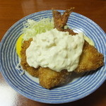 割烹 嶋村 - 日替わり： アジフライ・メンチカツ