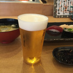 代官山寿し佐藤 - 美味そうなビール