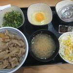 吉野家 - 豚ねぎ玉丼430円＆Ａセット130円で560円(2016.5.13)