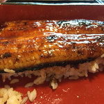 うなぎの緒里 - 2016年5月中旬  得うな重の半分