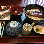 うなぎの緒里 - 2016年5月中旬  うな丼定食と肝焼き
