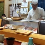 Tsukiji Sushidai - カウンター