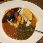 若草カレー本舗 - スペシャルあいがけカレー