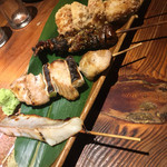 魚～ずまん - 銀ダラ西京漬け、まぐろホホ肉ネギマ、うなぎの肝、あんこう唐揚おろしポン酢