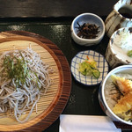 Soba Shubou Ginshou - 半天丼・半ザルセット