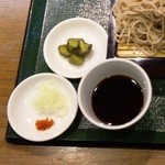 五合庵 - たれ・薬味・お新香