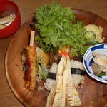 オイモカフェ - 筍のプレート