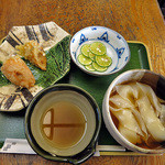 みのや - ちょい幅広きしめん（冷やしかけタイプ）通常メニューにはありません