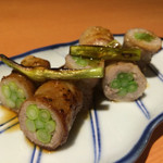 串焼き GoZZo - ニンニクの芽の肉巻き【絶品】