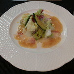 洋凡料理 NAKAMURA - 真鯛のカルパッチョサラダ仕立