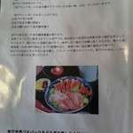 料亭 花月 - 室戸キンメ丼の説明