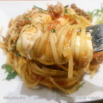 Piccolo ristorante CIBO SANO - 牛・モツァレラ・トマトソース のパスタ