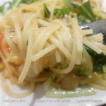 Piccolo ristorante CIBO SANO - 小柱と水菜のパスタ