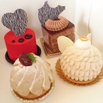 ミル アベイユ - ロッソ、チョコレートケーキ、アンジェココ、モンブラン