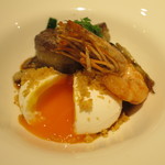 リストランテ サクラ - ＜2016年5月＞ポーチドエッグに入刀